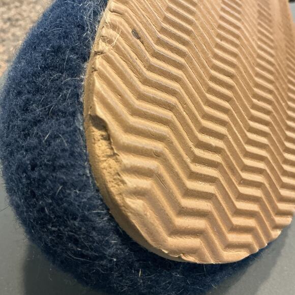 Lands End Slippers/Clogs Blue Felt w/ 5 Good Dogs, Size 7B - Picture 8 of 8